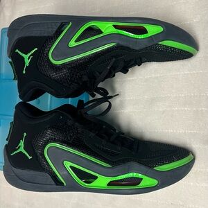 Nike Air Jordan’s Black and Neon Green Sneakers